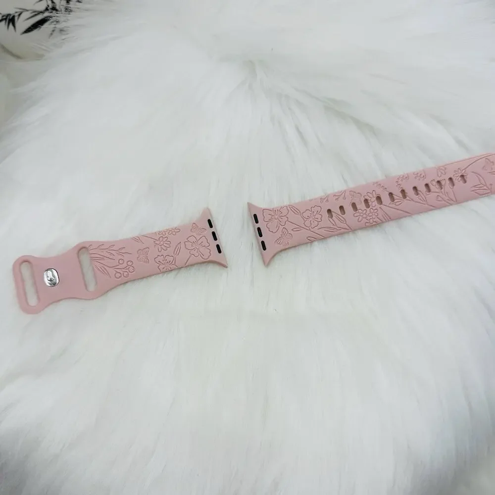 New Baby Pink Watch Band For Apple Watch Series 42mm / 44mm / 45mm /49mm